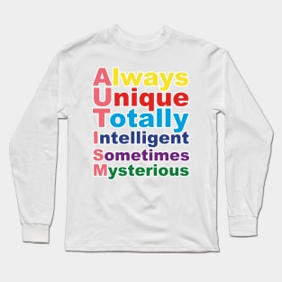 Always Unique Totally Intelligent Sometimes Mysterious Long Sleeve T-Shirt